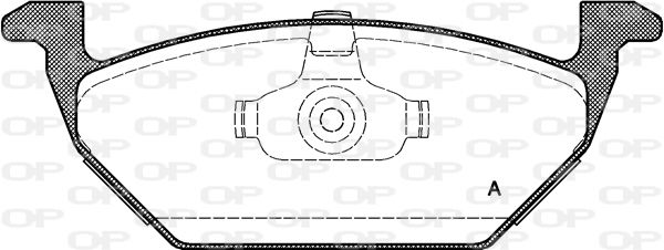 OPEN PARTS Комплект тормозных колодок, дисковый тормоз BPA0633.00